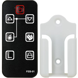 Replacement for FEBO Flame Electric Fireplace Remote Control E3001 ZHS-30-B 384-15A-20-13E F18-I-008-018C F15-I-005-009 15IN-23-100 F15-I-005-031B 14IN-28-078 ZHS-32-D