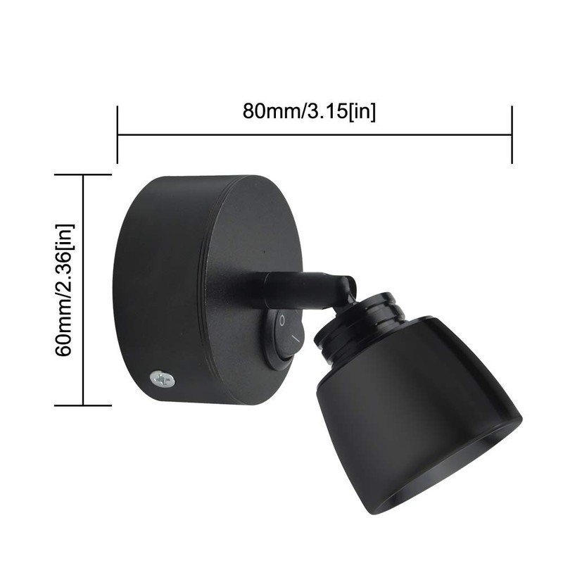 Luxvista 3W RV Reading LED Lamp - 12V Motorhome Recessed