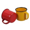 DOITOOL Set of 2 Enamel Water Cups Enamel Camping Coffee