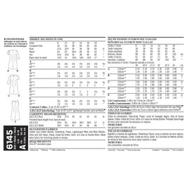 Simplicity 6145 - Patrones de Costura para Vestido de Mujer, Talla A (8-10-12-14-16-18)