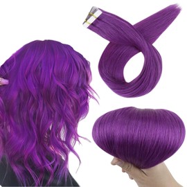 RUNATURE Ponytail Extension Human Hair Blonde Remy Hair Ponytail Extension Ash Blonde Highlight Bleach Blonde Human Hair Ponytail Hair Extensions with Magic Paste 14 Inch 70g