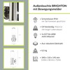 Light Experiences K/CX/446/65 Outdoor Light Terrace Garden Stainless Steel Plastic