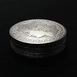 Enjoyer Palming Coins(Morgan Version) Magic Tricks Coin Magic Gimmick Magician Accessories Stage Props ,10Pcs/Lot