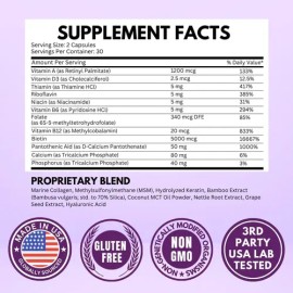 Vitboost Biotina 25000 Mcg Para Cabello Y Uñas 120 Cápsulas                                                                                           