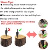 4PCS Firewood Log Splitter, Firewood Drill Bit Wood Splitter 32mm,