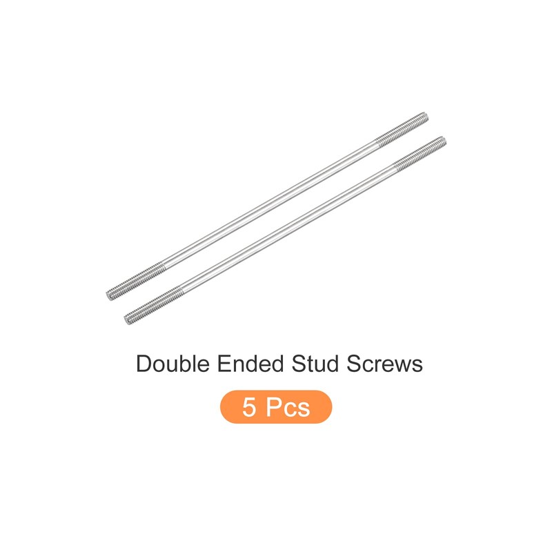 METALLIXITY Double Screws, Stud Screws, Both Ends, M6 Screws, 5.1