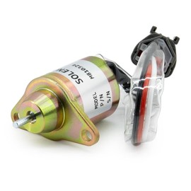 Fuel Shut Off Solenoid M810324 Compatible with John Deere 4200 4500 4210 4310 4410 4510 4610 4710 4105 4300 4400 4600 4700 3120 3320 3520 3720 3203 3032E 3036E 3038E 2025G 2027G 2032G 2036G