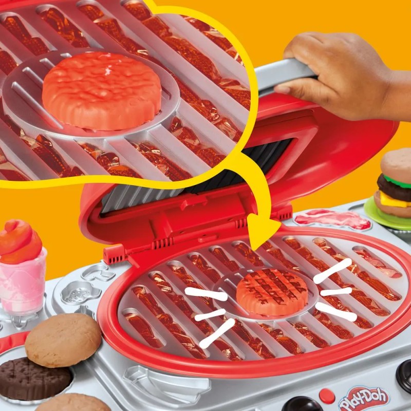 Play-doh La Parrillada Chisporroteante Con Luces Y Sonidos