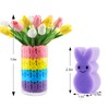 Labrostar Easter Decorations Easter Decor 15pcs Artificial Tulips with 48pcs