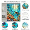 COSEVIER Sea Turtle Shower Curtain for Bathroom Ocean Beach Coastal
