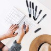 Liquid Ink Rollerball Pens, 12 Pack 0.5mm Stick Ballpoint Black