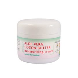 Mistry's Aloe Vera Cocoa Butter Moisturising Cream 50g - Moisturising & Softening, Clear Skin Blemishes and Wrinkles - Additive Free, Vegan.