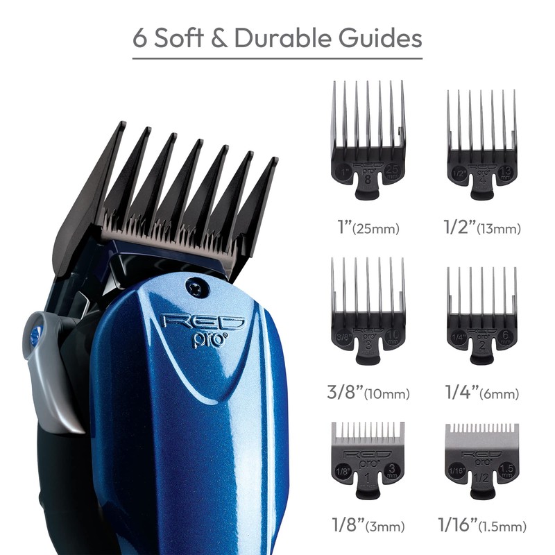 Red Pro Titanium Hair Clipper Made in USA from Imported