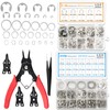 Medoon 800Pcs C-Clip External Retaining Rings Snap Rings Assortment Kit