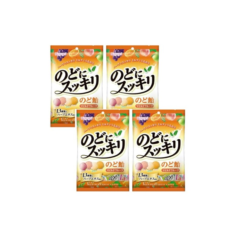 Kasugai Throat Refreshing Fruit Assortment, 4.2 oz (118 g) x