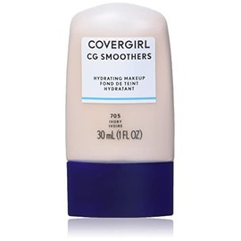 COVERGIRL Smoothers Hydrating Makeup Foundation, Natural Ivory, 1 Fl Oz, 1 Pack ,Hydrating Foundation, Cruelty Free Foundation, Liquid Foundation, Cream Foundation, Moisturizing Foundation