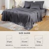 Charcoal Single Flat Bed Sheets | Bamboo Blanket | 180x290
