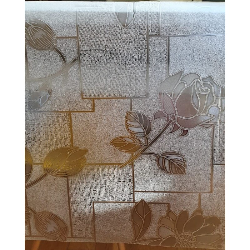 Rectangular Oilcloth Clear PVC Wipe Clean Tablecloth Table Protector Cover