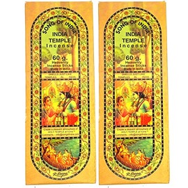 Song of India India Temple Incense 50 Stick Medium Box (Pack of 2)