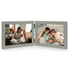 JD Concept Double 4x6 Horizontal Combo, Grey Wood Picture Frame,