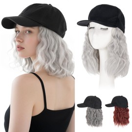 Hairro Wig Hat For Women Baseball Cap With Hair Extensions Synthetic Fake Hair 8" 190g #88A/89A
