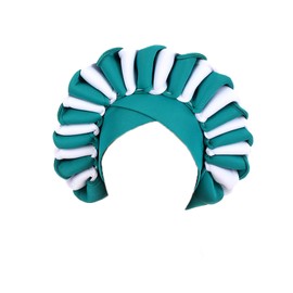 JRZXTWL Handmade African Women's headscarves, Nigerian headscarves Suitable for Birthday, Wedding, Holiday, Party Headwear (Green)