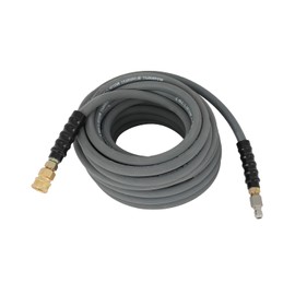 OCPTY 50' Pressure Washer Hose Non-Marking - 4000 PSI 50 ft. Length Gray With Couplers