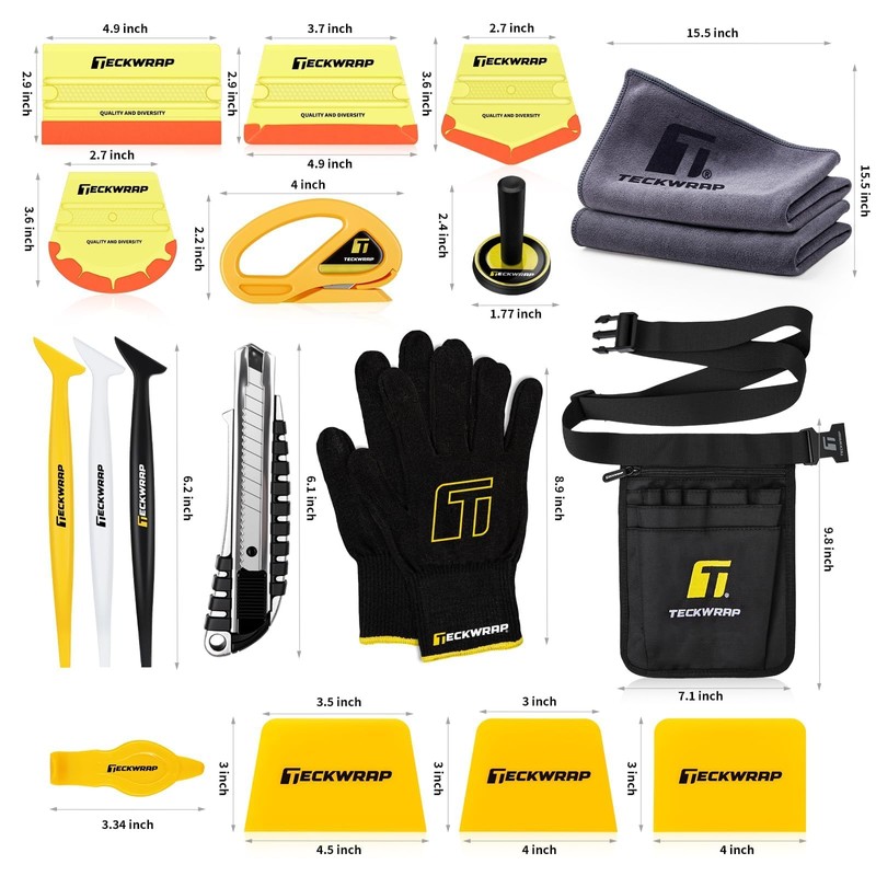 TECKWRAP Premium Car Wrap Tool Kit for Car Wrap, PPF