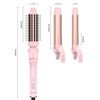 FARERY 3 in 1 Interchangeable Automatic Rotating Curling Iron &