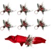 Phlognfy Christmas Napkin Rings, Christmas Napkin Rings, Cedar with Cedars,