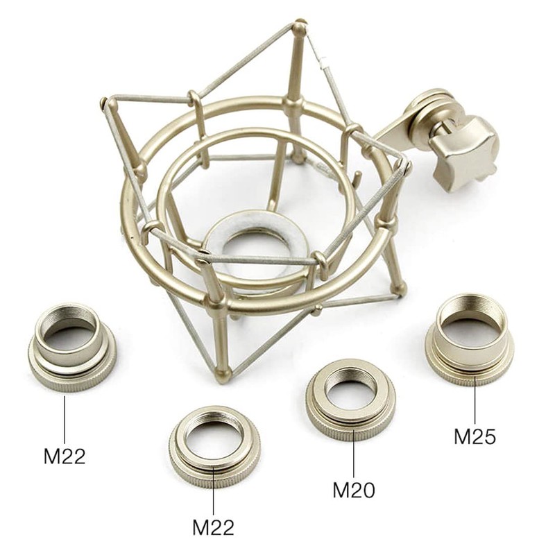 keepdrum Multi Microphone Spider with Interchangeable Adapter for Various Microphones