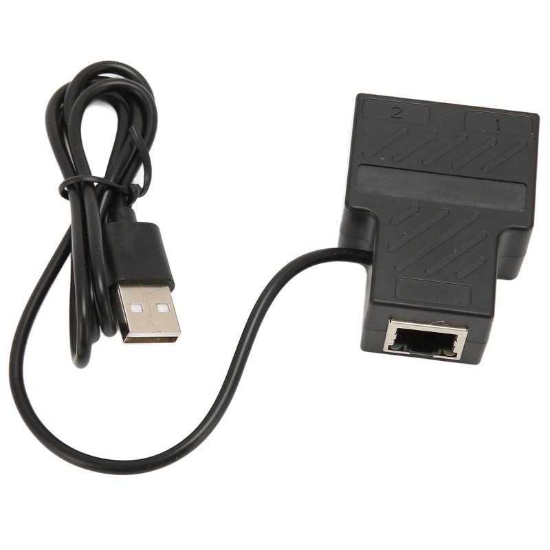 RJ45 Splitter Adapter 1 to 2 100Mbps Plug and Play