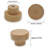 M MIMHOOY 16 Pack Wood Knobs Dresser Knobs Wooden Drawer