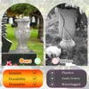 Cemetery Vase, Turned Granite Vase Polished, Memorial Stone Vases with