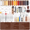Yizzvb Stitching Pony, Leather Stitching Pony Clamp-Table Desktop Pony Horse