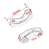 Motorcycle Mirror Riser Extender Adaptor Handlebar Mount Mirror Riser Extenders