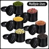 Meanplan 12 Pcs Tea Tin Canister with Airtight Double Lids