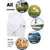 Blevonh - Faldas de tenis para mujer, con bolsillos, Blanco,