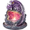Nemesis Now Crystalline Protector Purple Dragon Geode Backflow Incense Burner