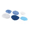 28Pcs Buffer Bonnets 4 Materials Polishing Waxers Pads Bonnet for
