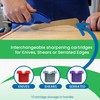 DMT Edgesharp XChangeSharp Cartridge Based Sharpener, 3-In-1 Kitchen Knife Sharpener,