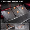 Xipoo Fit 2010-2023 Toyota 4Runner 5 Seater Trunk Mats Backrest