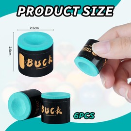 flintronic Billiard Chalk, 6 Pieces Snooker Chalk, Pool Cue Cube, Non-Slip Pool Cue Chalk, for Home, Bars, Tournaments, Games