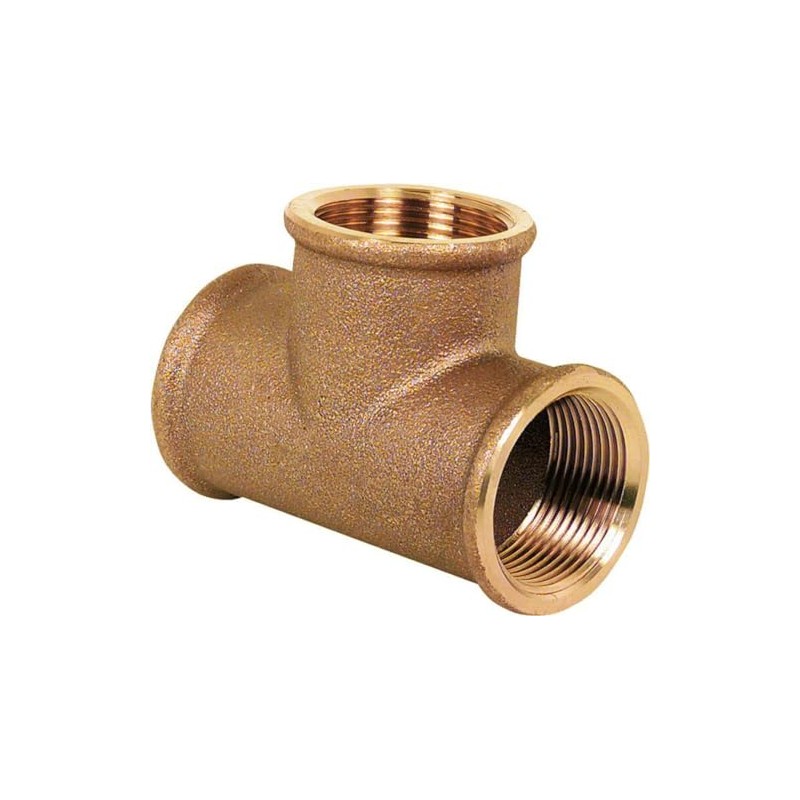Viega 264246 3130 T-Section Gunmetal Internal Thread 3/4 Inch