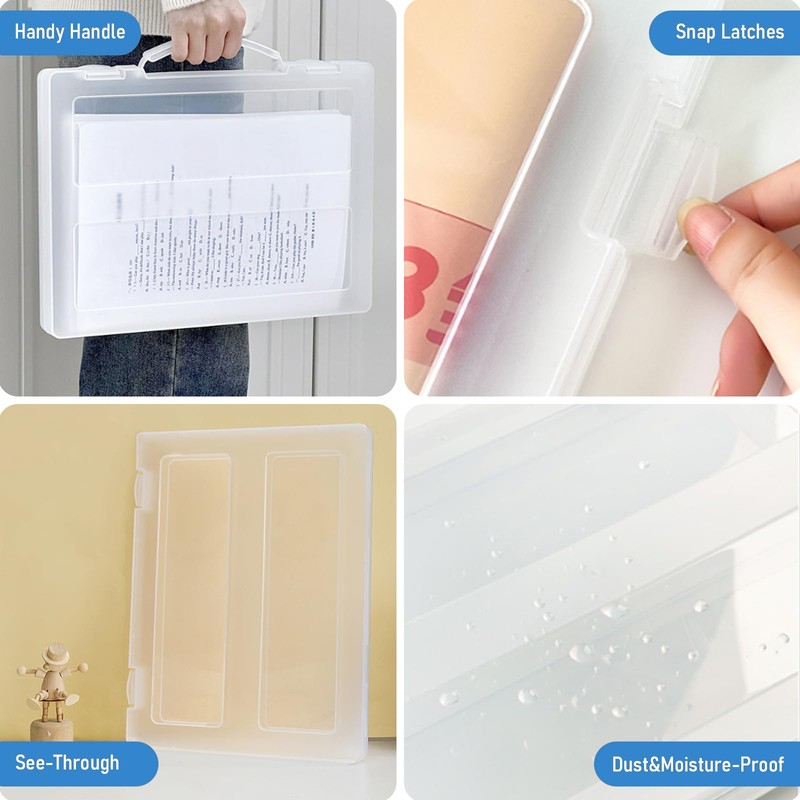 Marte Vanci A4 Storage Box Plastic Box with Lid Portable
