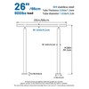 ZALNVEY 1-2 Step Stair Railing, Handrail for Indoor Outdoor Steps,