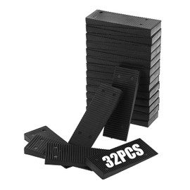 OwnMy 32 Pieces Plastic Shims for Leveling Composite Shims Wedge Shim for Leveling, Plastic Furniture Pads Furniture Levelers Shims for Table Door Window Toilet