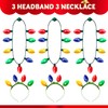 JOYIN - Diadema y collar con 6 modos de parpadeo,