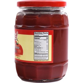 Sadaf Tomato Paste in jar - Tomato paste no sugar added - All-natural tomato sauce - Keto Friendly, Kosher, no artificial colors or flavours - 24 Oz (Pack of 1)