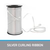 SSWBasics Silver Curling Ribbon - Pack of 10